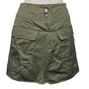 Pixie Market Green Cargo Pocket Skirt Size Medium New with Tag